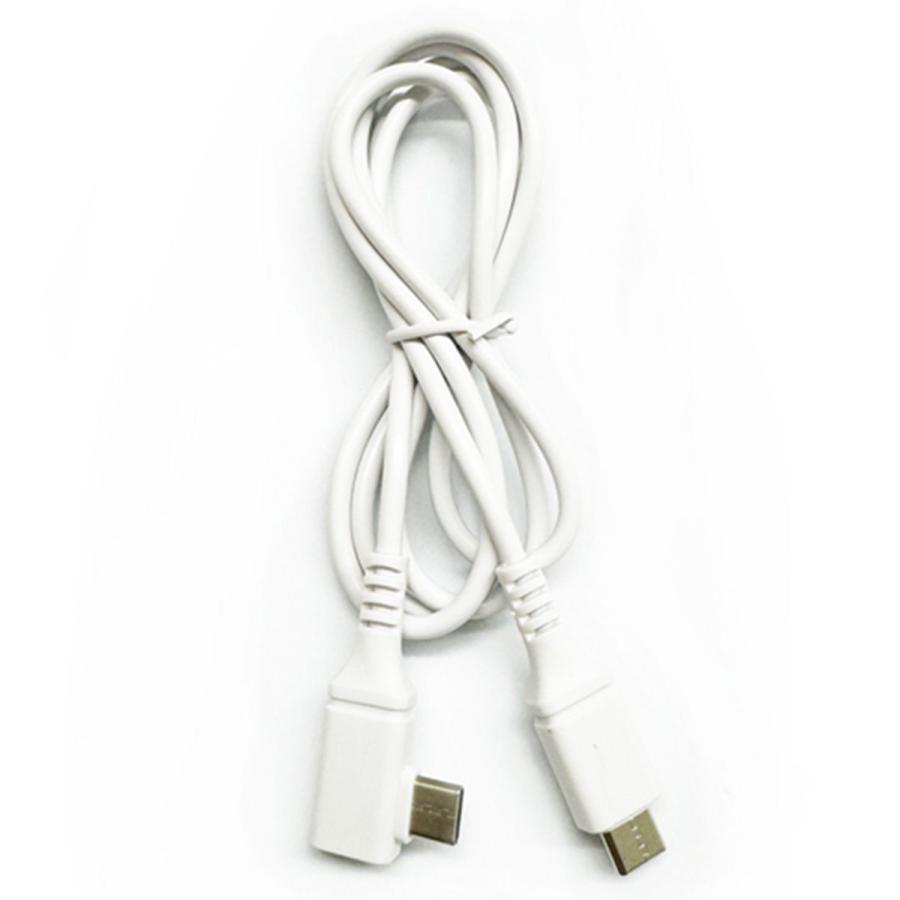 タイプC Type-C PB.C to C L型 超速充電・転送ケーブル1m ホワイト