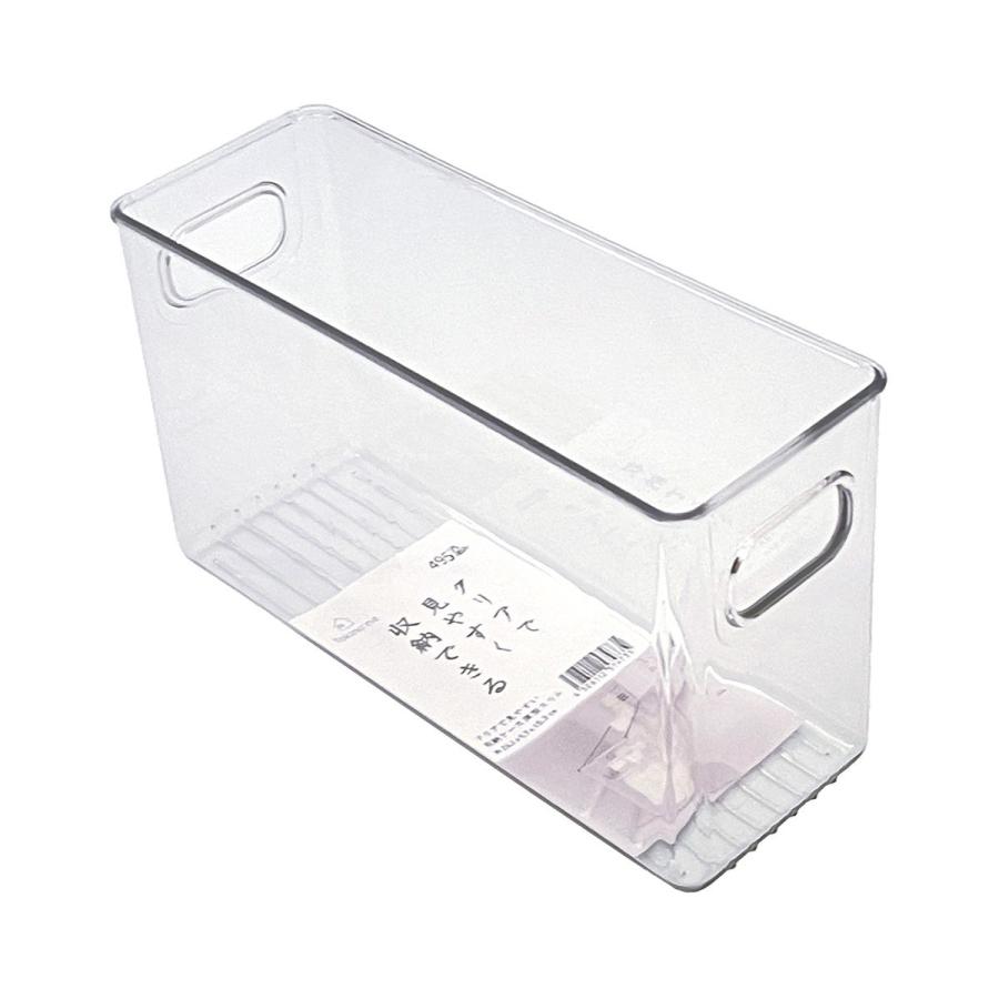 冷蔵庫収納ケース PB. クリアで見やすい収納ケース深型スリム 26.1x9