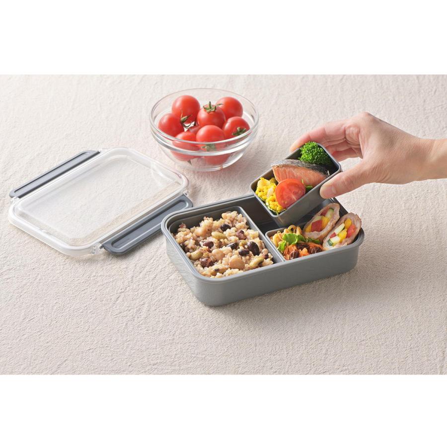 PB.藤本美貴コラボ 中子付ランチBOX グレー 058637 : ワッツオンライン