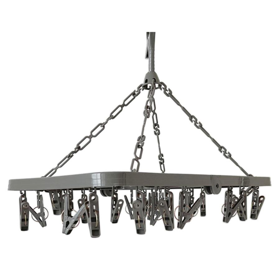 パンダ PB.角ハンガーピンチ24個付グレー 064698 : ワッツオンライン