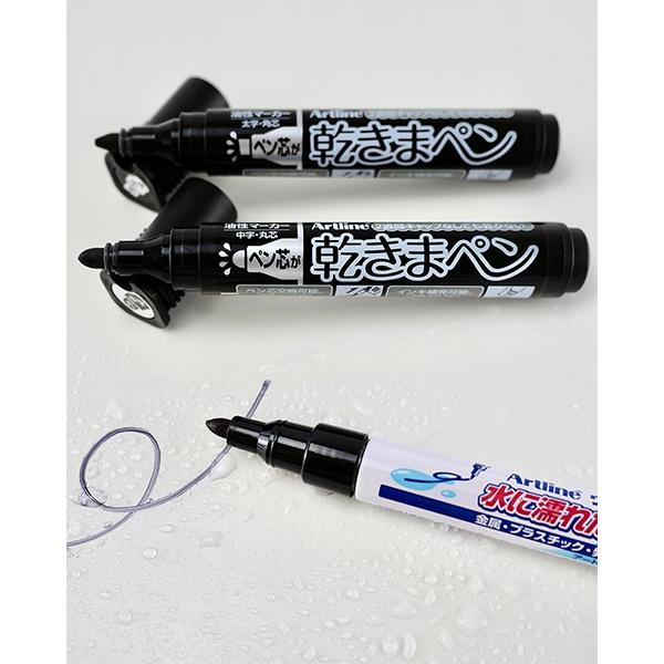 まとめ買い150個セット 油性ペン サインペン シャチハタ ペン先乾かない油性マーカー太字黒 0474/083551_3