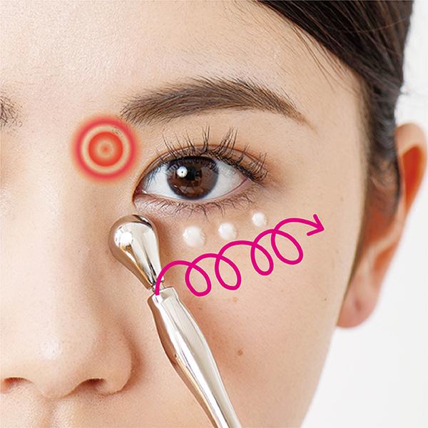 メイク道具・化粧小物 Smile 01+02 美顔器 美顔スティック 目元スティック フェイスマッサージャー