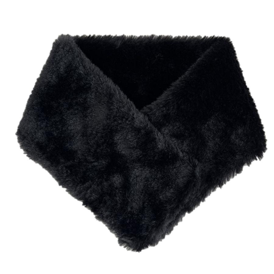 ティペット マフラー 首巻き ネックウォーマー ブラック 60cm 304184