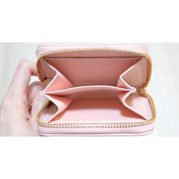 財布 ミニ レディース 小銭入れ コンパクト スクエア財布ミニ ブラック