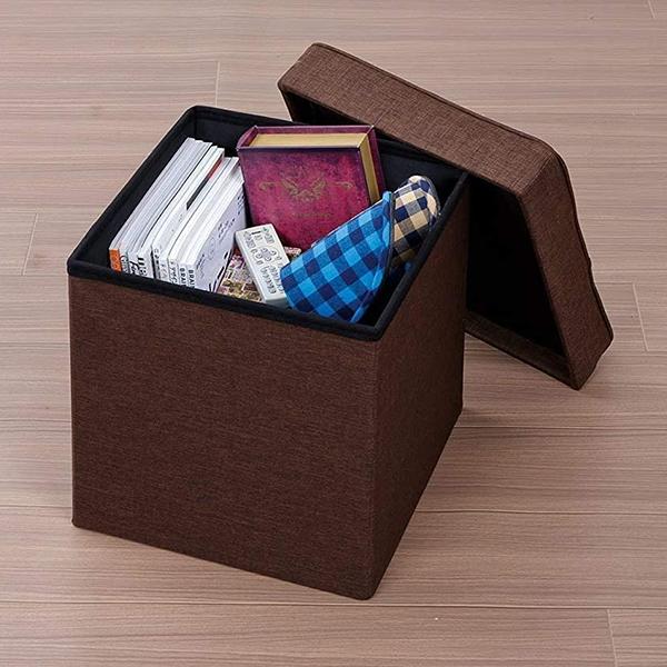 スツール 収納 収納付き ボックス おしゃれ ブラウン 38×38×40cm