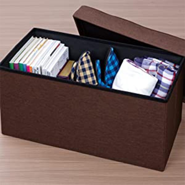 スツール 収納 収納付き ボックス おしゃれ ブラウン 38×38×40cm