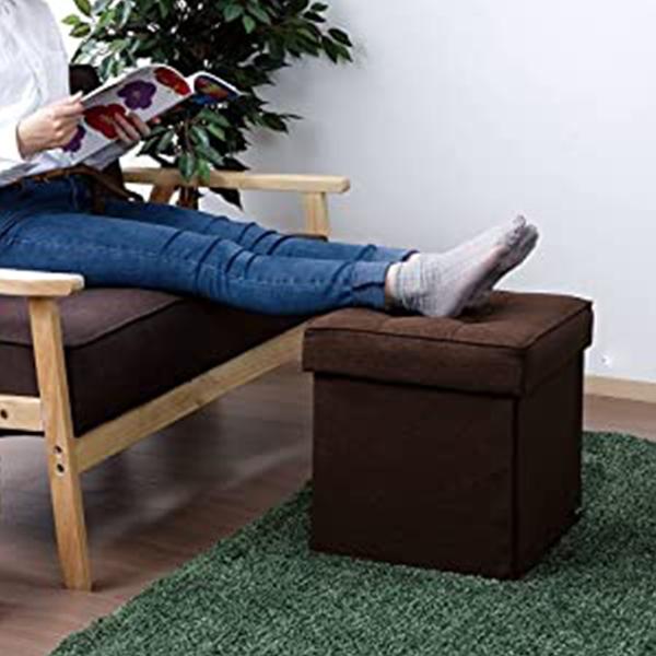 スツール 収納 収納付き ボックス おしゃれ ブラウン 38×38×40cm