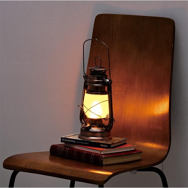 武田コーポレーション ランタン led LED 災害用 電池式 ブラウン 14.5