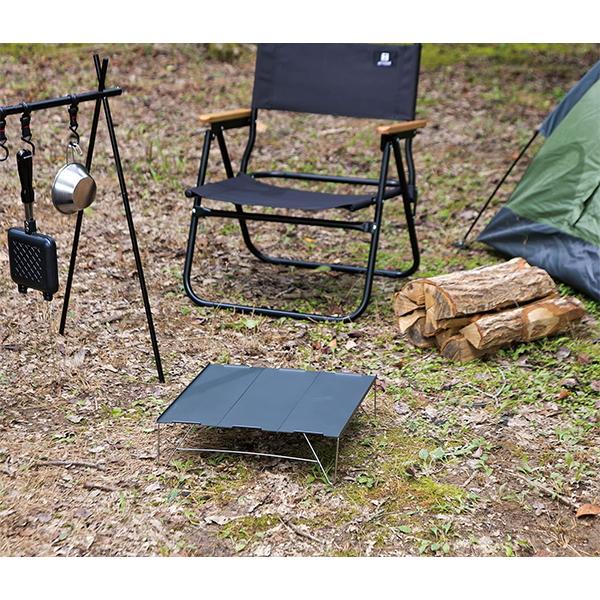 武田コーポレーション アウトドアテーブル アルミ グレー 35×25×10cm