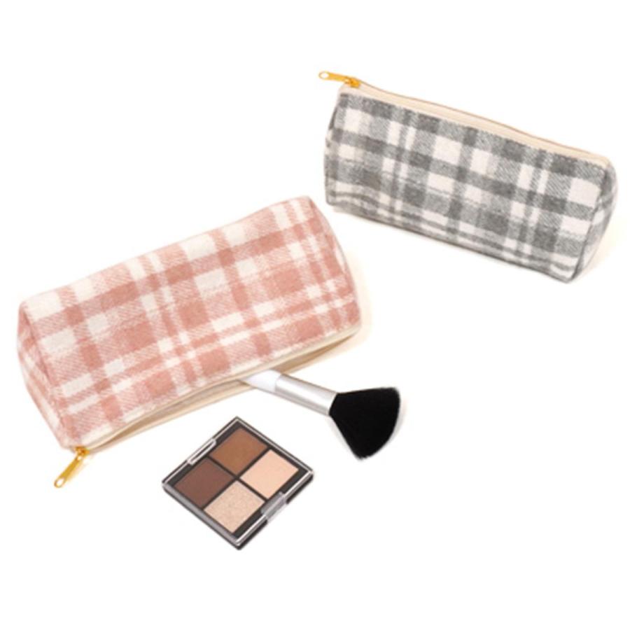 トライアングルポーチヨコ チェック柄 329179 : ワッツオンライン