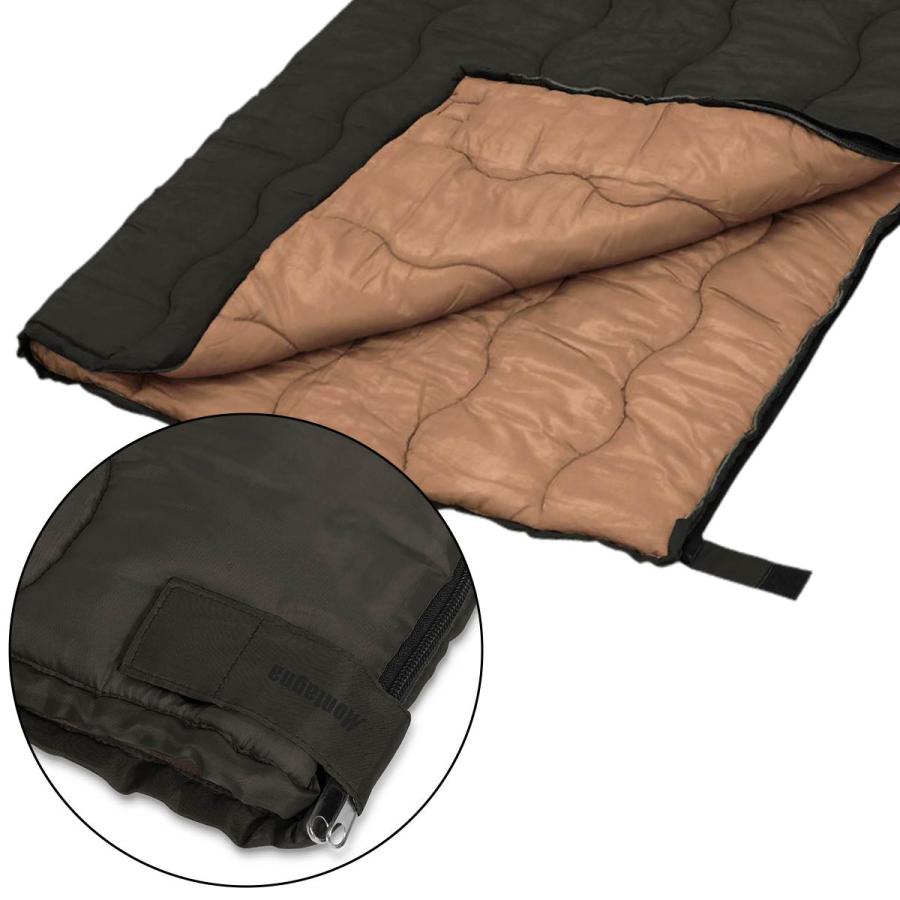 Montagna 寝袋 シュラフ 冬用 シングル モンターナ レク