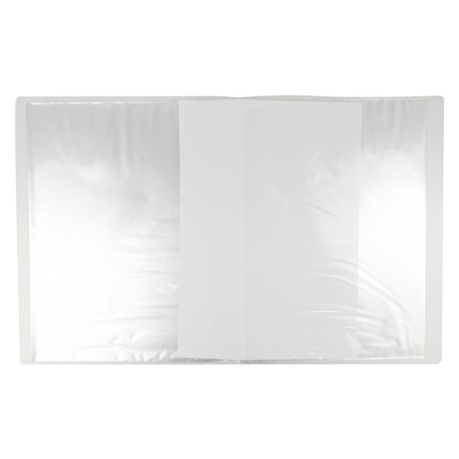 書類ファイル ポケットファイル クリアファイル A4 横入れ 40P