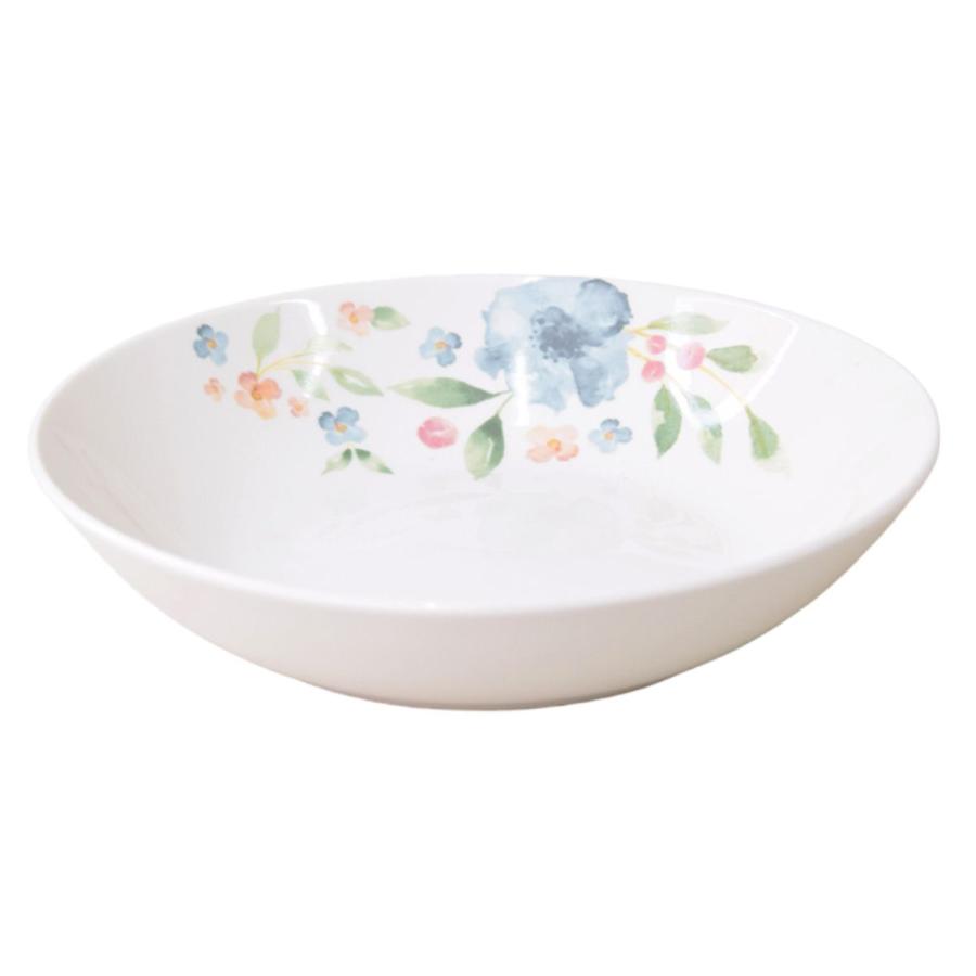 パスタ皿 深皿 水彩フラワー パスタボウル 約20cm×4cm 350984 : ワッツ