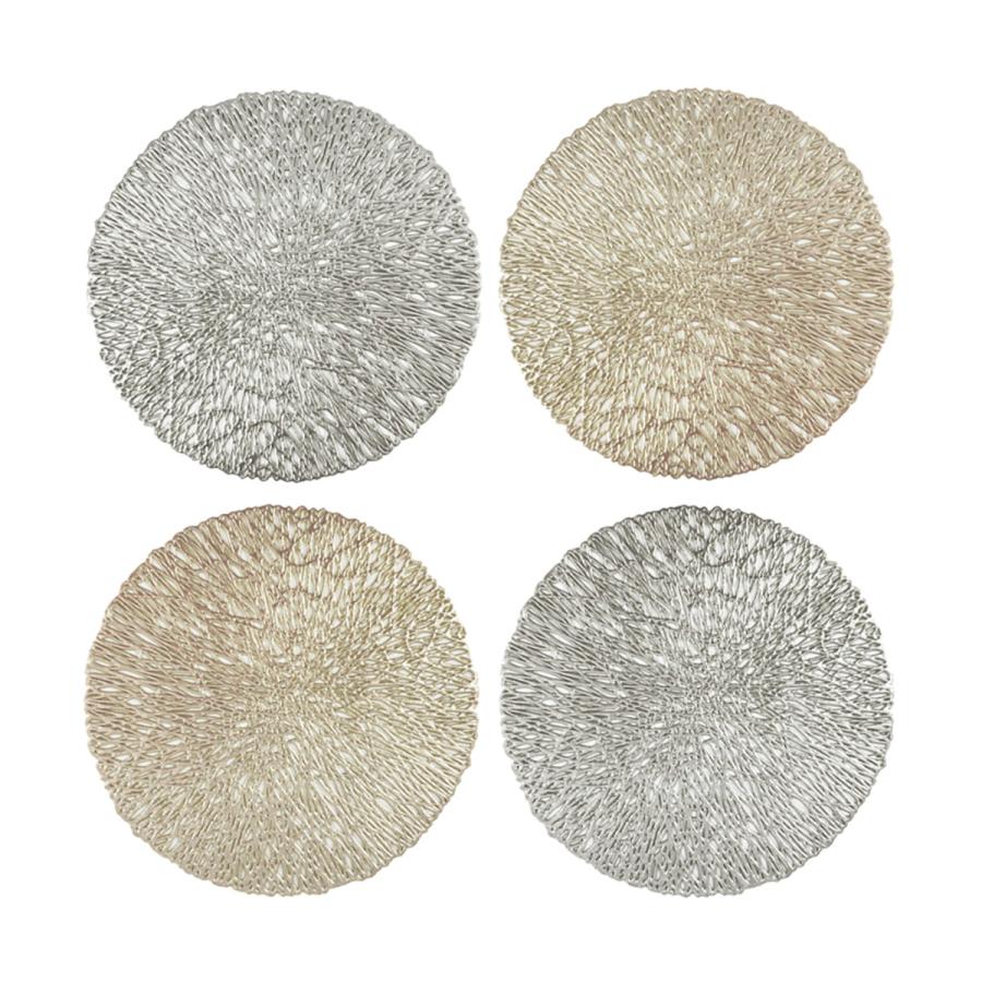 コースター4Pセット ライン柄 約10×10cm 353106 : ワッツ
