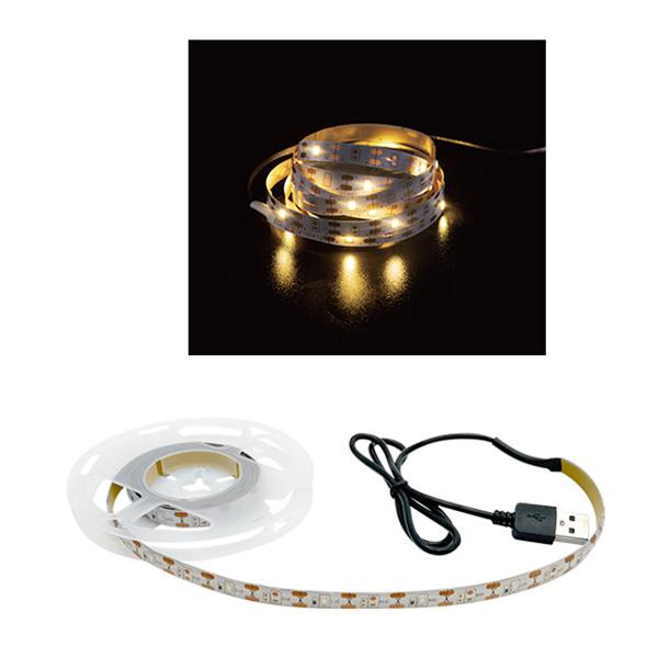 テープライト おしゃれ DIY 間接照明 インテリア 30LEDs 1m ウォーム
