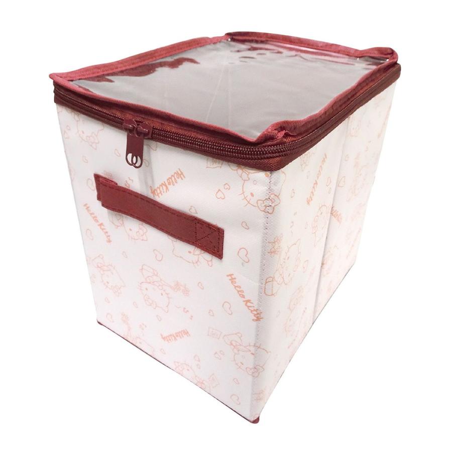 カラーボックス 収納ボックス ハローキティクリアふた付き収納BOX S