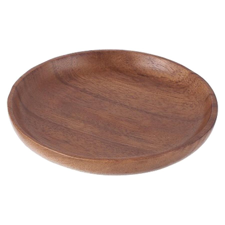 丸皿 ウッドプレート アカシアラウンドプレート M 約W15×D15×H2.5cm