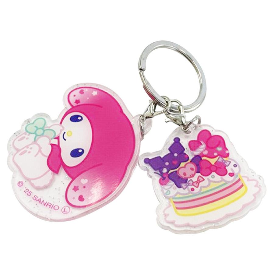 sanrio 2連アクリルキーホルダーMUバースデーマイメロディ 370006
