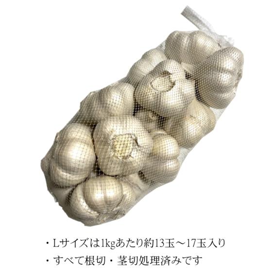 にんにく 青森 国産 Lサイズ 2kg B品 福地ホワイト六片 : みちのく処