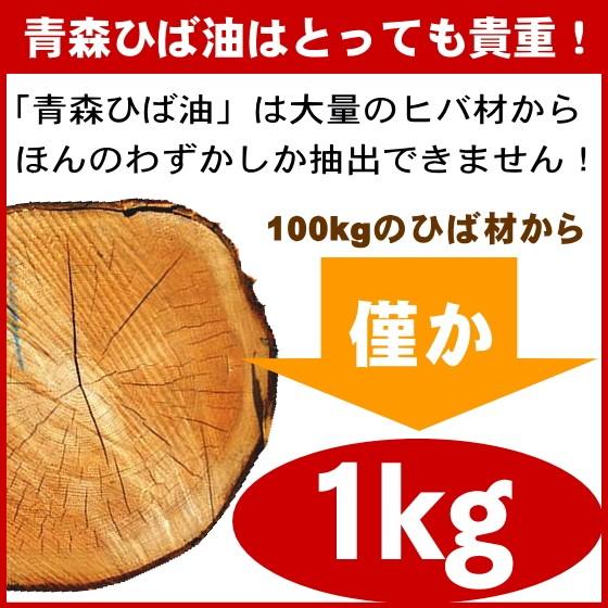 ひば油 業務用ボトル 1,000ml ひば精油 オイル 防虫 抗菌 青森 送料
