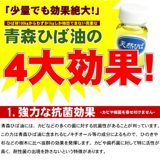 ヒバ油 100ml ナノヒバオイル セット 送料無料 : みちのく処わっつど