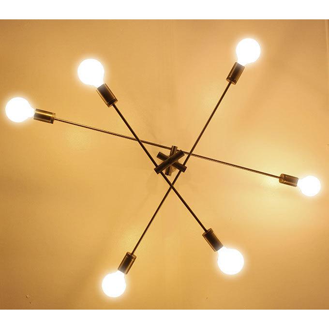 ブラックシーリングライト 6灯 モダン シーリングライト 照明 6灯 ブラック モダン 可動 韓国