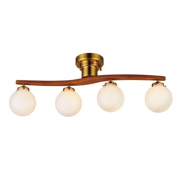 モダン4灯シーリングライト 木製羽根 キシマ シーリングライト 照明 おしゃれ 4灯 シンプル 北欧