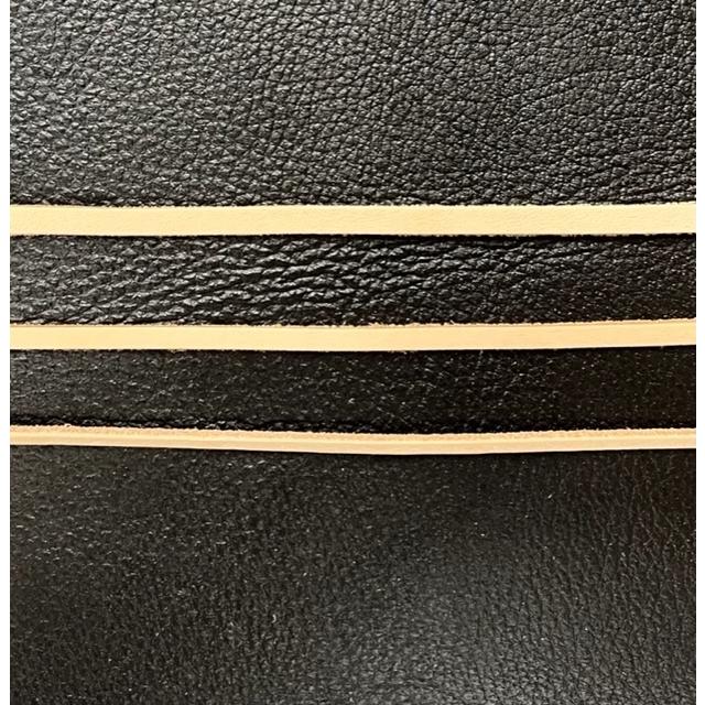 革紐　牛ヌメ革レース黒3mm巾（2ｍｍ厚）｜wave-original-y｜03