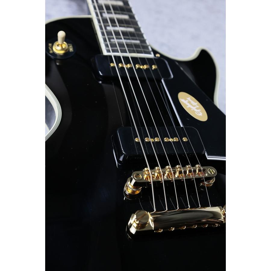 Epiphone Les Paul Custom p-90 Ebony #25031523229【3.83kg