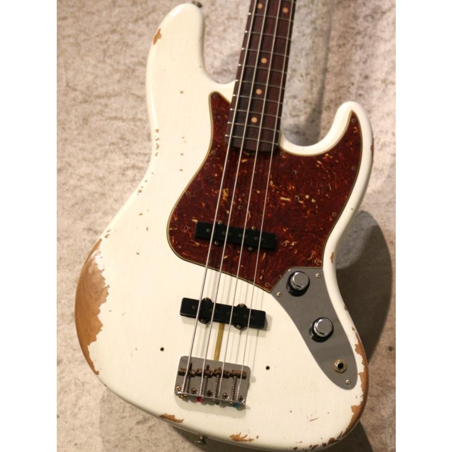Fender Custom Shop 1961 Jazz Bass Heavy Relic -Aged Olympic White