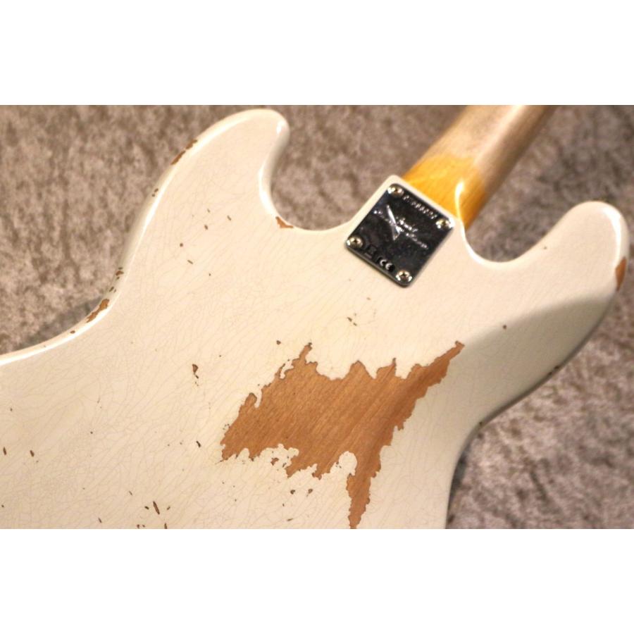 Fender Custom Shop 1961 Jazz Bass Heavy Relic -Aged Olympic White