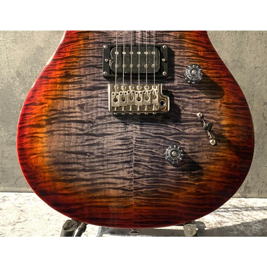 激杢！Paul Reed Smith SE custom24 MOD Paul Reed Smith(PRS) 【漆黒×良フレイム杢!】SE Custom24 -Gray Black