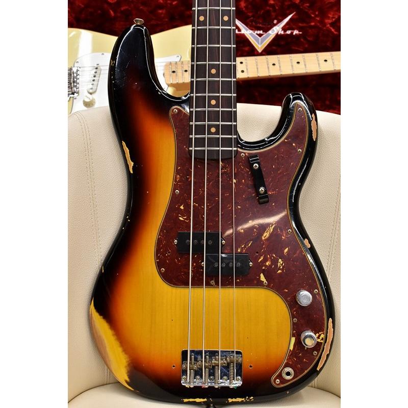 Fender Custom Shop 1964 Precision Bass Relic -Bleached 3-Color Sunburst- #CZ568802【軽量4.08kg】【横浜店】｜wavehouse｜09