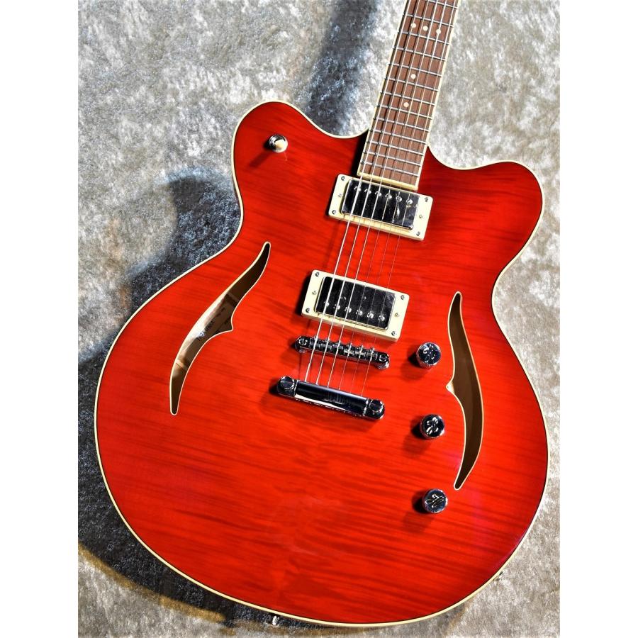 Hofner Verythin HCT-VTH-SP セミアコ ソフトケース付 Hofner Verythin CT Special HCT-VTH-SP-R -Transparent Red- 指版補修
