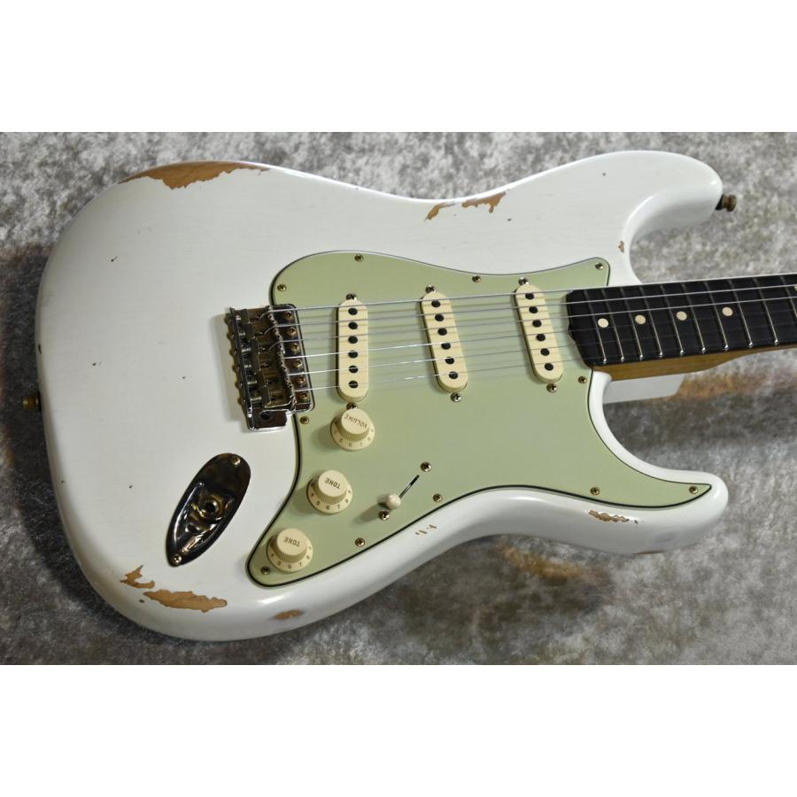 Fender Custom Shop 1963 Stratocaster Relic Aged Olympic White