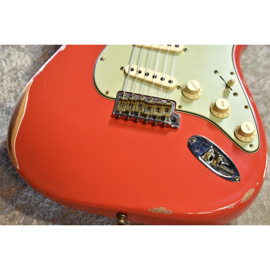 Fender Custom Shop 1963 Stratocaster Relic Aged Fiesta Red R141994【特注モデル、漆黒指板個体】【横浜店】_9