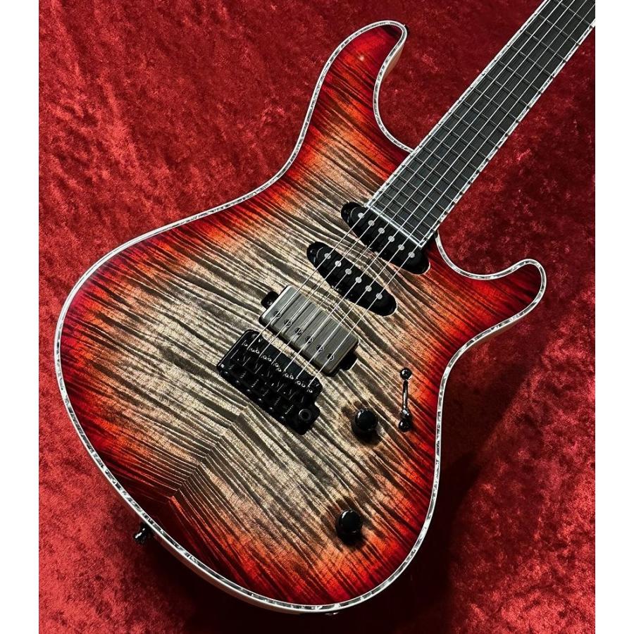 MAYONES Regius V24 6 -Trans Jeans Black Red Burst Gloss-【G-CLUB