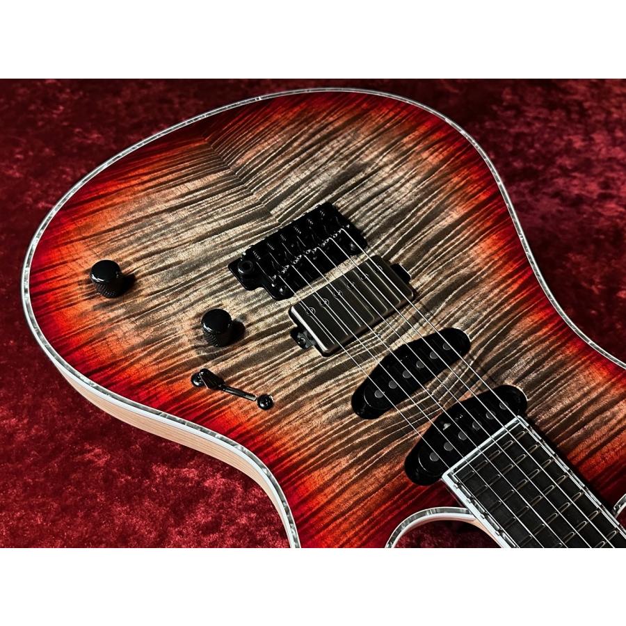 MAYONES Regius V24 6 -Trans Jeans Black Red Burst Gloss-【G-CLUB