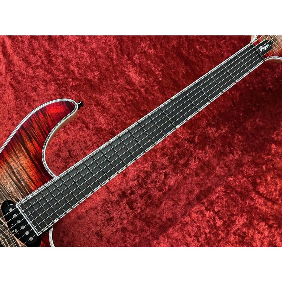 MAYONES Regius V24 6 -Trans Jeans Black Red Burst Gloss-【G-CLUB