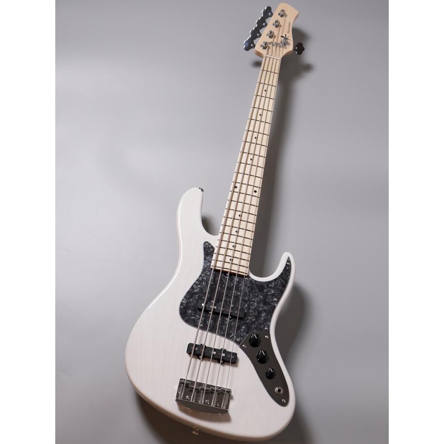 Kikuchi Guitars Hermes MV5 PASSIVE TWH / Trans White【重量3.86kg