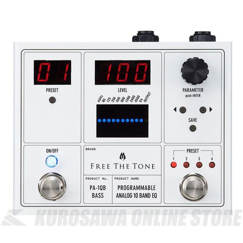 Free The Tone フリーザトーン PA-1QB[PROGRAMMABLE ANALOG 10 BAND EQ]ベース用 (エフェクター/イコライザー)《新品》【ONLINE STORE】