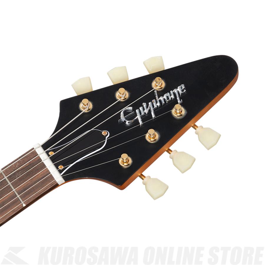 Epiphone 1958 Korina Flying V Aged Natural, White Pickguard【店頭