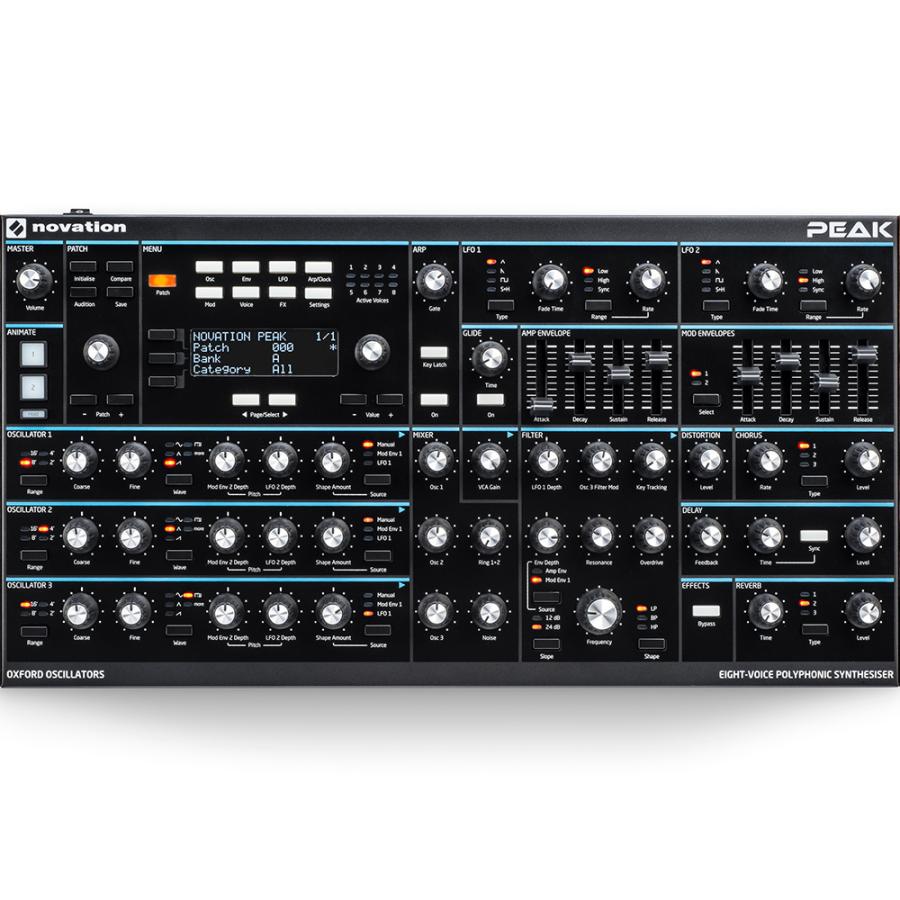 novation PEAK (8ボイスハイブリッドシンセサイザー)【ONLINE STORE 