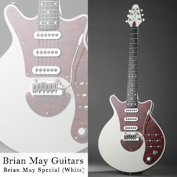 Brian May Guitars Brian May Special (White) [Queen / ブライアン・メイ] (ストラップラバー付) (マンスリープレゼント)(予約受付中)【ONLINE STORE】｜wavehouse