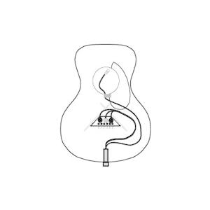 K\u0026K Sound Trinity MINI System(アコースティックギター用ピックアップシステム)(送料無料)(ご予約受付中)【ONLINE STORE】の画像