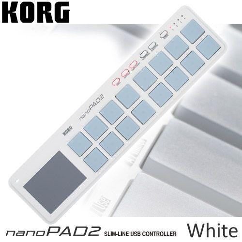 KORG nanoPAD2 SLIM-LINE USB Controller （White）(ご予約受付中)【ONLINE STORE】｜wavehouse