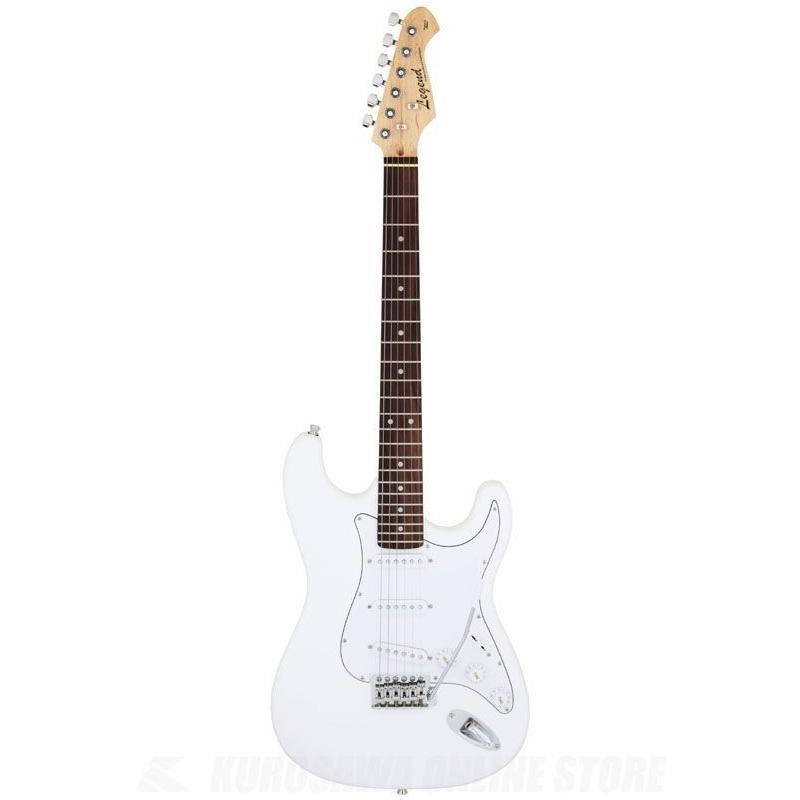 エレキギター ホワイト(初心者向け) LEGEND LST-Z WH エレキギター 初心者14点セット 【充電式ミニアンプ