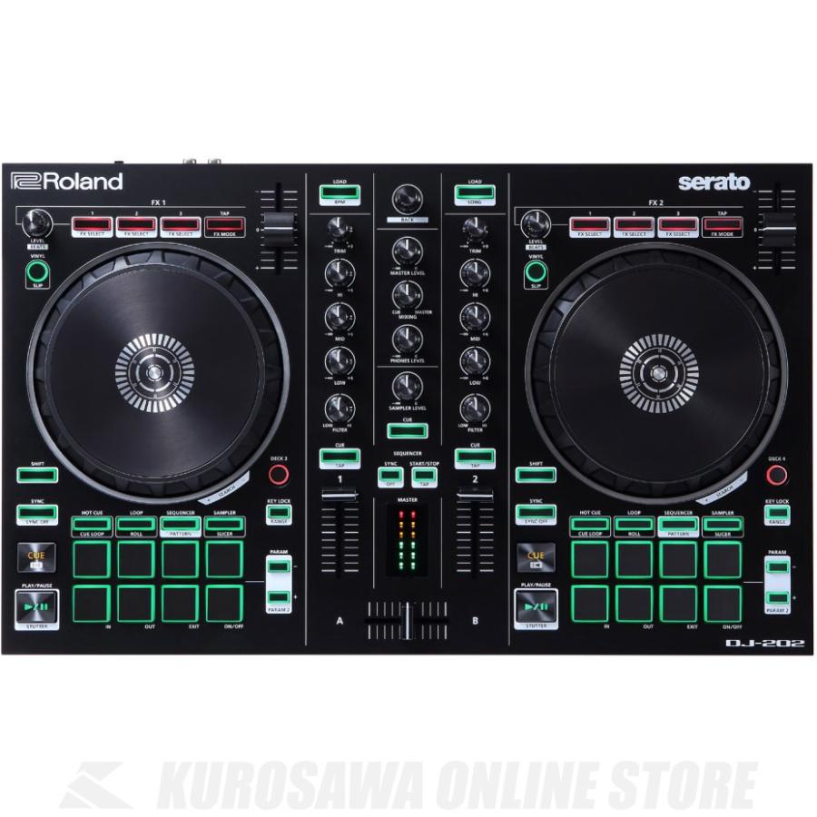 DJ機材 Roland DJ-202 Roland DJ-202 (DJコントローラー)(送料無料)(ご予約受付中)【ONLINE