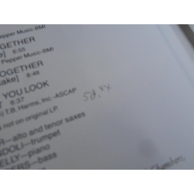 CD/ART PEPPER アート・ペッパー/GETTIN' TOGETHER! ゲティン・トゥゲザー!'(初回プレス完全限定盤)/中古/cd22648 |  | 02