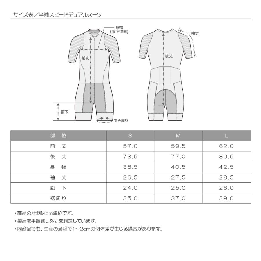 半袖スピードデュアルスーツ　アスファルト |  | 18